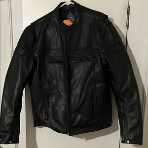 Men's Black Leather Jacket